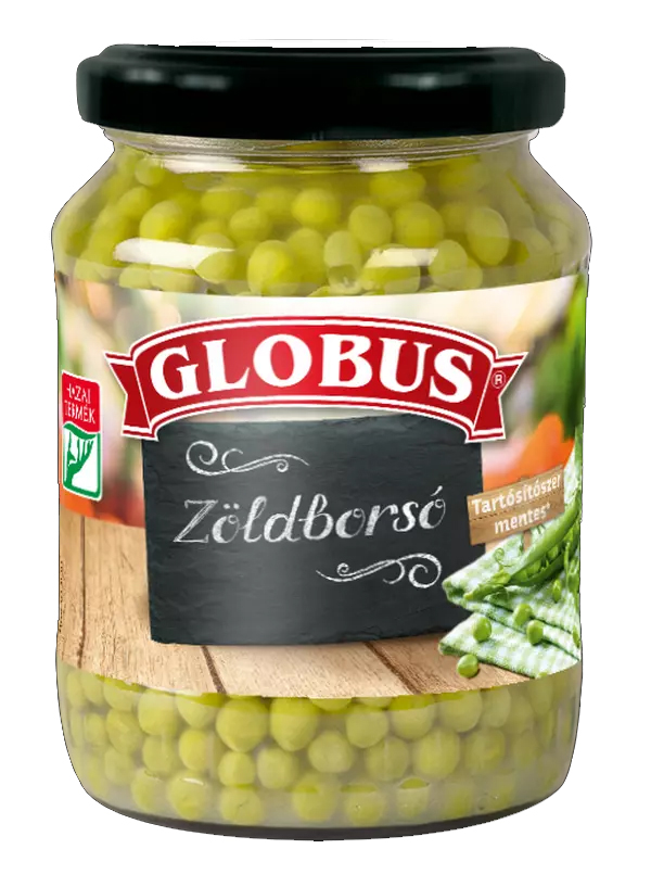 GLOBUS Zöldborsó 660g/445g